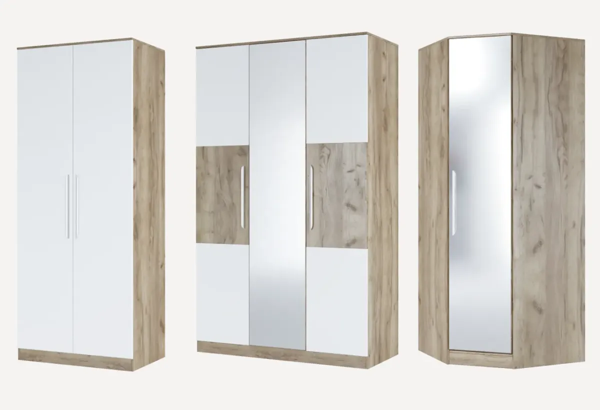 Шкафы для спальни из коллекции Норвегия